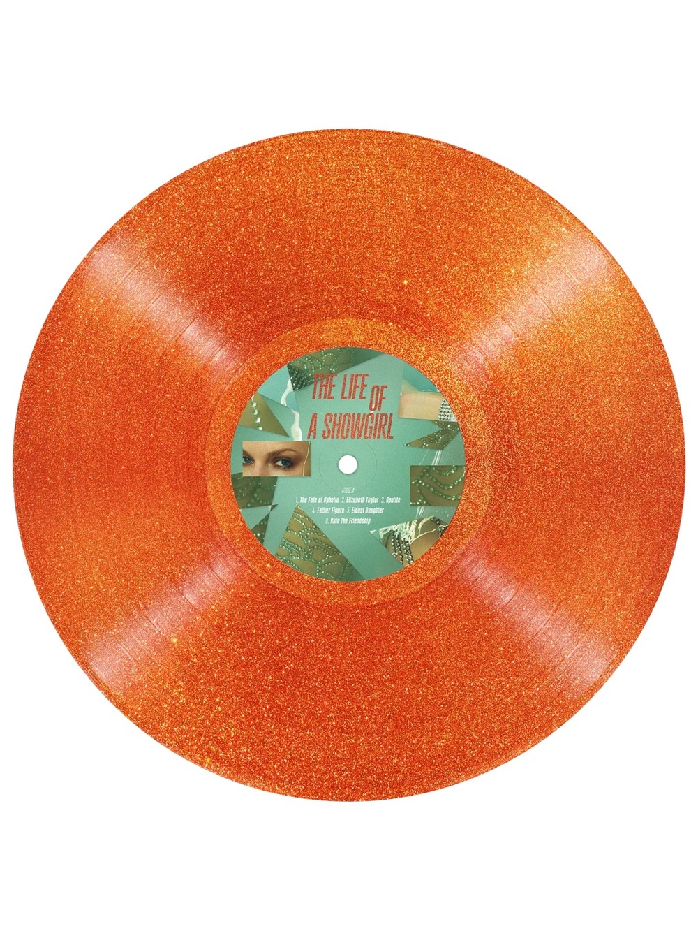 THE LIFE OF A SHOWGIRL: SWEAT AND VANILLA PERFUME PORTOFINO ORANGE GLITTER VINYL - Picture 3 of 4